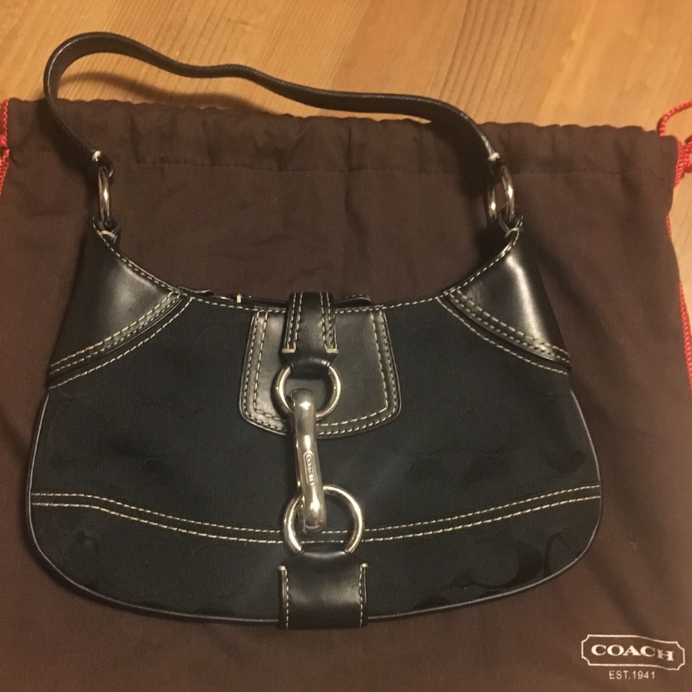 Coach monogram small shoulder bag